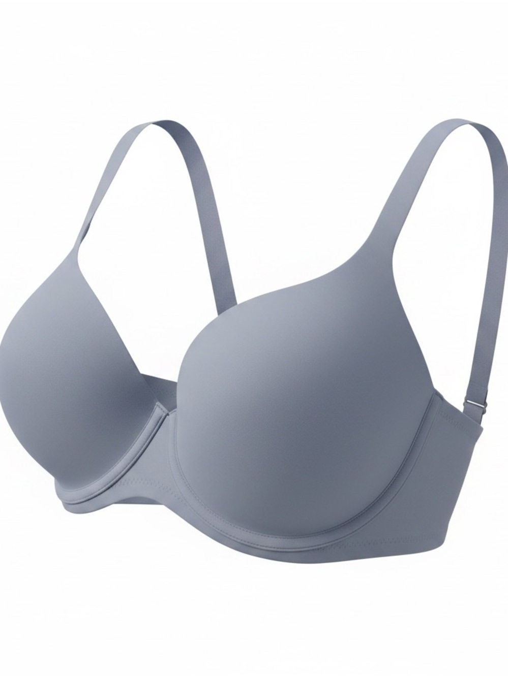 Bali Women’s Light Gray Seamless smoothing  Molded Underwire Bra size 34DD NWT
